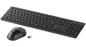 Traditionally shaped keyboard and mouse