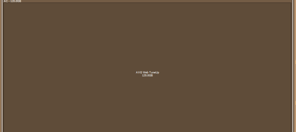 Space Sniffer image showing how much space AVG Web Tuneup using