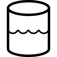 An icon for a database showing internal waves
